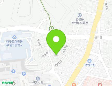 5-3 Myeongnyun 1-gil, Andong-si, Gyeongsangbuk-do, Republic of Korea Map