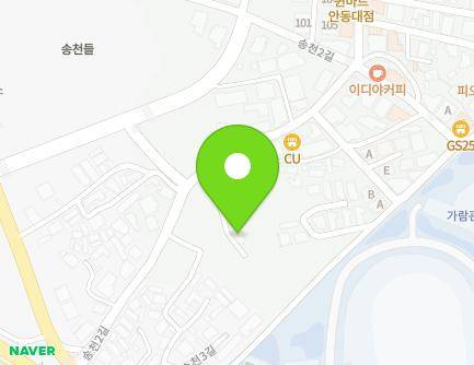 42-3 Songcheon 3-gil, Andong-si, Gyeongsangbuk-do, Republic of Korea Map