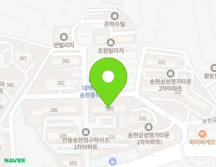 84-29 Songhyeon-gil, Andong-si, Gyeongsangbuk-do, Republic of Korea Map