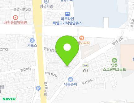 36-3 Malgeunsaem-gil, Andong-si, Gyeongsangbuk-do, Republic of Korea Map