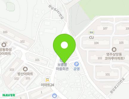 42-47 Wondang-ro 223beon-gil, Yeongju-si, Gyeongsangbuk-do, Republic of Korea Map