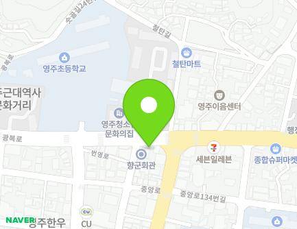 68 Gwangbok-ro, Yeongju-si, Gyeongsangbuk-do, Republic of Korea Map