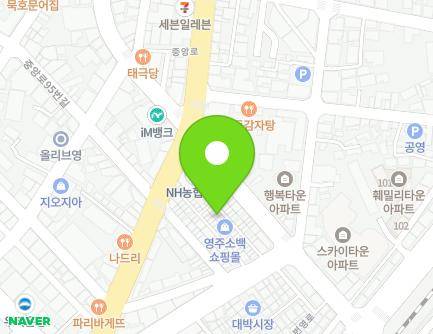 33-25 Jungang-ro 80beon-gil, Yeongju-si, Gyeongsangbuk-do, Republic of Korea Map