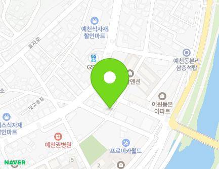 62 Hancheon-gil, Yecheon-eup, Yecheon-gun, Gyeongsangbuk-do, Republic of Korea Map