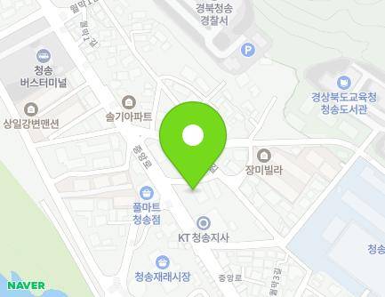 205 Jungang-ro, Cheongsong-eup, Cheongsong-gun, Gyeongsangbuk-do, Republic of Korea Map