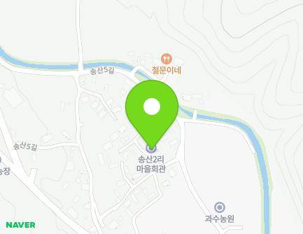 46-2 Songsan 5-gil, Dongmyeong-myeon, Chilgok-gun, Gyeongsangbuk-do, Republic of Korea