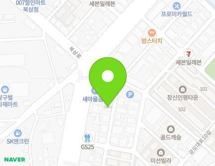 6-6 Geumo-daero 6-gil, Buksam-eup, Chilgok-gun, Gyeongsangbuk-do, Republic of Korea Map
