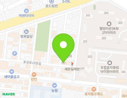 27 Hyoseong-ro 15beon-gil, Nam-gu, Pohang-si, Gyeongsangbuk-do, Republic of Korea Map