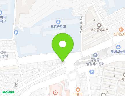 44 Haksan-ro, Buk-gu, Pohang-si, Gyeongsangbuk-do, Republic of Korea Map