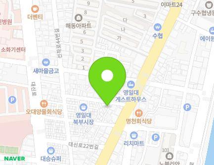 14 Daesin-ro 30beon-gil, Buk-gu, Pohang-si, Gyeongsangbuk-do, Republic of Korea Map