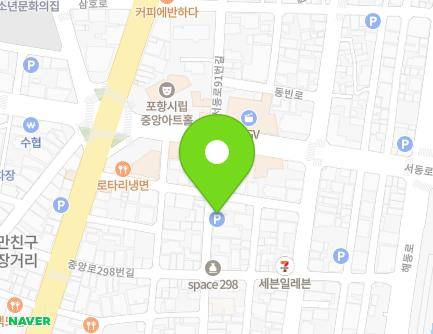 12-5 Jungang-ro 308beon-gil, Buk-gu, Pohang-si, Gyeongsangbuk-do, Republic of Korea Map