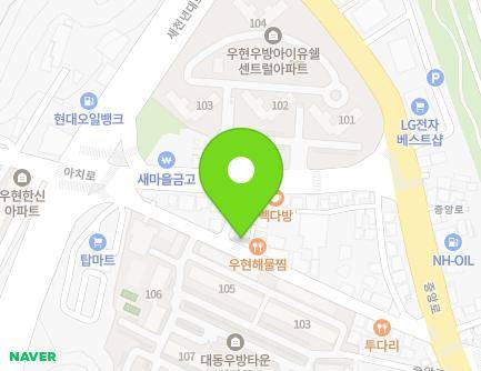 18-1 Jungang-ro 419beon-gil, Buk-gu, Pohang-si, Gyeongsangbuk-do, Republic of Korea Map
