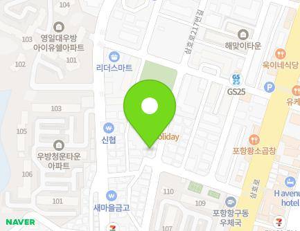 14 Samho-ro 189beon-gil, Buk-gu, Pohang-si, Gyeongsangbuk-do, Republic of Korea Map