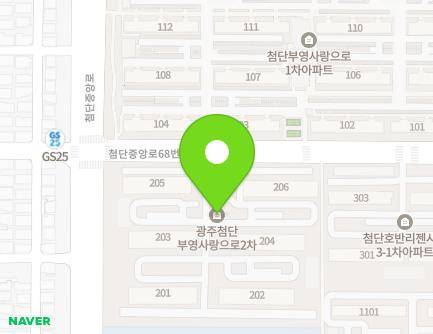 22 Cheomdanjungang-ro 68beon-gil, Gwangsan-gu, Gwangju, Republic of Korea Map