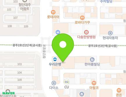 136 Cheomdanjungang-ro, Gwangsan-gu, Gwangju, Republic of Korea Map
