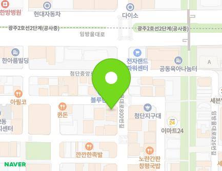 62 Cheomdanjungang-ro 124beon-gil, Gwangsan-gu, Gwangju, Republic of Korea Map