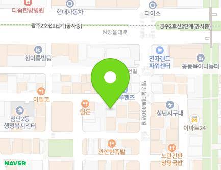 54 Cheomdanjungang-ro 124beon-gil, Gwangsan-gu, Gwangju, Republic of Korea Map