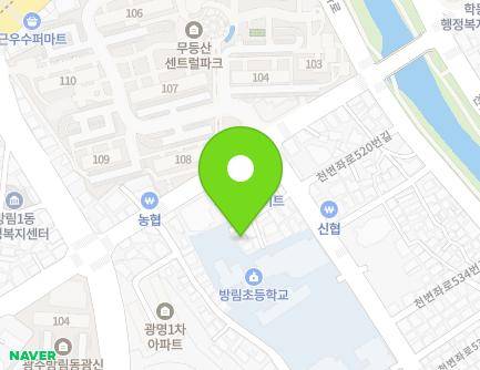 4-17 Keunbangnim-gil, Nam-gu, Gwangju, Republic of Korea Map