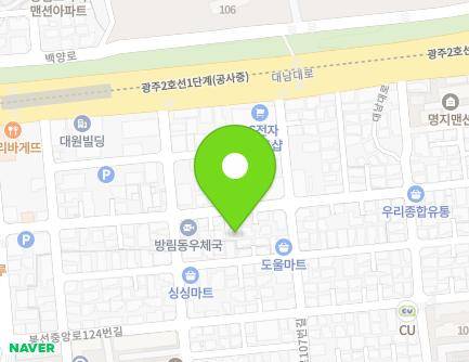 20-3 Bongseonjungang-ro 134beon-gil, Nam-gu, Gwangju, Republic of Korea Map