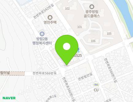 20 Cheonbyeonjwa-ro 566beon-gil, Nam-gu, Gwangju, Republic of Korea Map