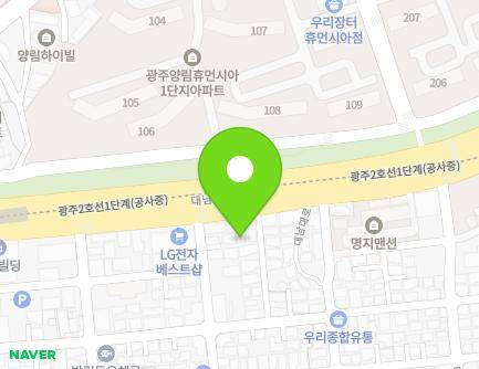 101-6 Daenam-daero, Nam-gu, Gwangju, Republic of Korea Map