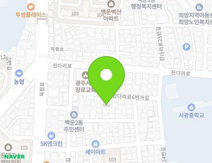 8-4 Jindari-ro 6beonga-gil, Nam-gu, Gwangju, Republic of Korea Map
