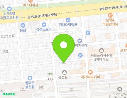 15-8 Daenam-daero 159beon-gil, Nam-gu, Gwangju, Republic of Korea Map