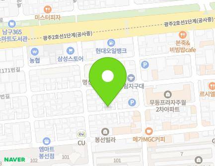 15-11 Daenam-daero 159beon-gil, Nam-gu, Gwangju, Republic of Korea Map