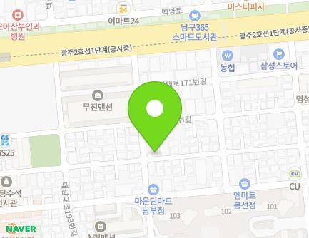 15-1 Daenam-daero 181beon-gil, Nam-gu, Gwangju, Republic of Korea Map