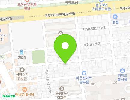 16-11 Daenam-daero 181beon-gil, Nam-gu, Gwangju, Republic of Korea Map