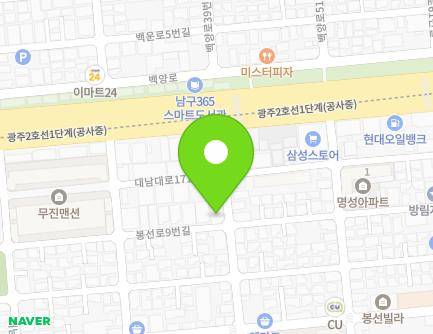 8 Daenam-daero 171beon-gil, Nam-gu, Gwangju, Republic of Korea Map