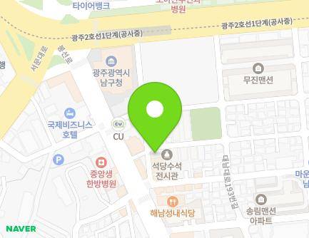 13-2 Daenam-daero 203beon-gil, Nam-gu, Gwangju, Republic of Korea Map