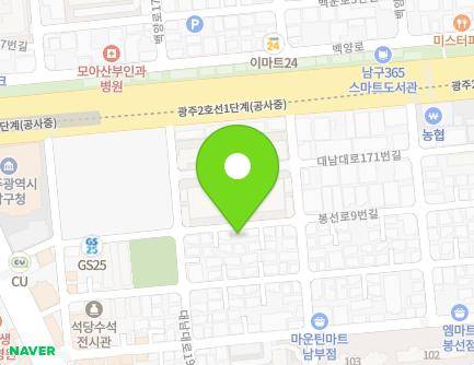22 Bongseon-ro 9beon-gil, Nam-gu, Gwangju, Republic of Korea Map