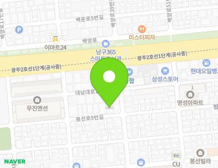 35 Bongseon-ro 9beon-gil, Nam-gu, Gwangju, Republic of Korea Map