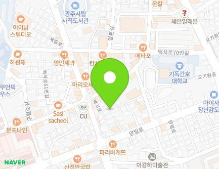 58-1 Baekseo-ro, Nam-gu, Gwangju, Republic of Korea Map