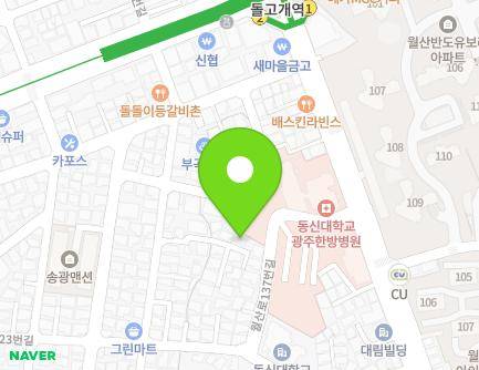 7 Gyeongyeol-ro 76beonan-gil, Nam-gu, Gwangju, Republic of Korea Map