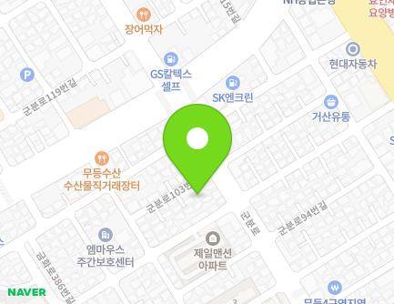 1-4 Gunbun-ro 103beon-gil, Nam-gu, Gwangju, Republic of Korea Map