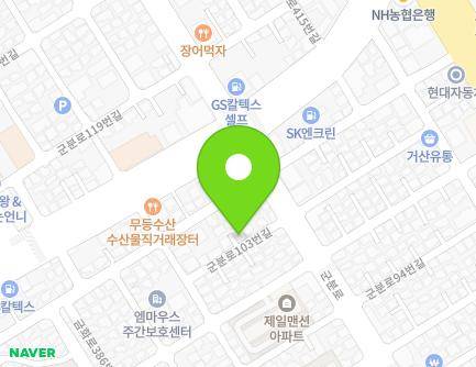 6-2 Gunbun-ro 103beon-gil, Nam-gu, Gwangju, Republic of Korea Map