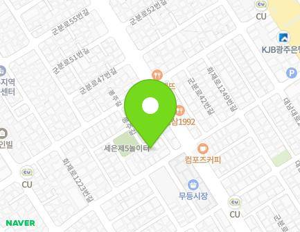 8-3 Bongju 1-gil, Nam-gu, Gwangju, Republic of Korea Map