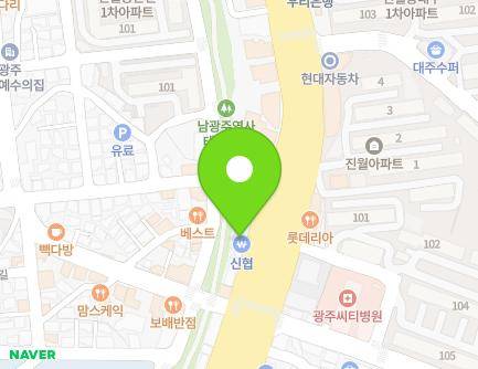 659 Seomun-daero, Nam-gu, Gwangju, Republic of Korea Map