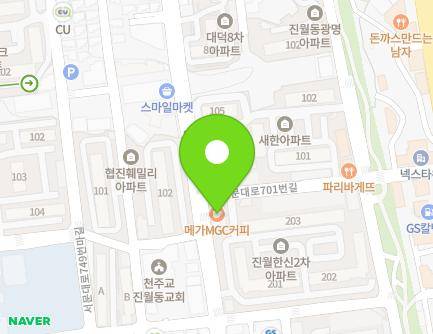 52 Geumdang-ro, Nam-gu, Gwangju, Republic of Korea Map