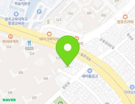 25-6 Champan-ro, Dong-gu, Gwangju, Republic of Korea Map