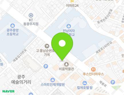 145 Jebong-ro, Dong-gu, Gwangju, Republic of Korea Map