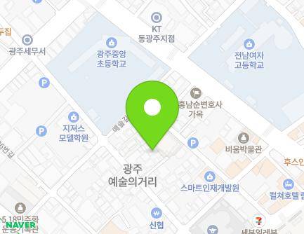 23-7 Yesul-gil, Dong-gu, Gwangju, Republic of Korea Map
