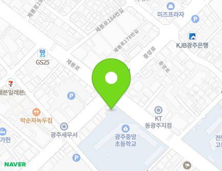 171 Jebong-ro, Dong-gu, Gwangju, Republic of Korea Map