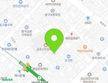 193-22 Geumnam-ro, Dong-gu, Gwangju, Republic of Korea Map