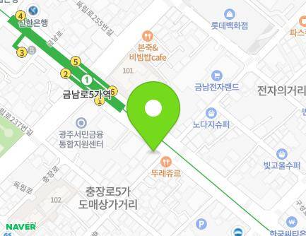 160 Geumnam-ro, Dong-gu, Gwangju, Republic of Korea Map