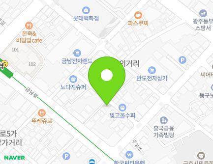 8-2 Geumnam-ro 169beon-gil, Dong-gu, Gwangju, Republic of Korea Map