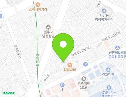 54-10 Jebong-ro, Dong-gu, Gwangju, Republic of Korea Map