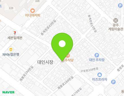 54-1 Donggyecheon-ro, Dong-gu, Gwangju, Republic of Korea Map